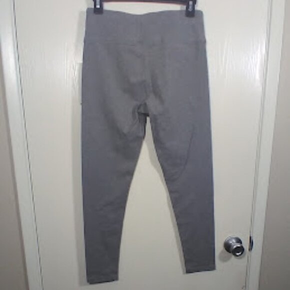 DKNY NWT High Rise Gray Reflective Compression Leggings Size: M - Picture 3 of 11